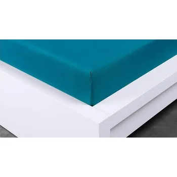 Prostěradlo Jersey petrolejové prostěradlo David jednolůžko 90x200 cm Barva: Petrolejová, rozměr: 90x200cm