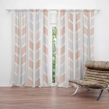 Závěs Sablio Závěs Světlé kosodélníky: 2ks 140x250cm