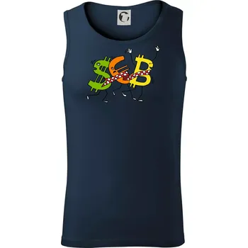 Bitcoin (Pecka design) - Tílko pánské Core - S ( Námořní modrá (téměř černá) )