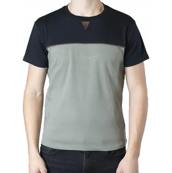 Pánské oblečení Klasické olivové tričko T-shirt Spear Apparel XL