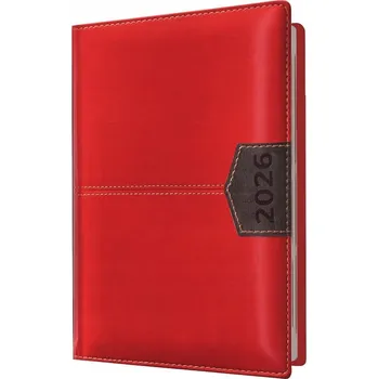 Diář Knižkový diář pro podnikatele 2026 A6 Evena červený