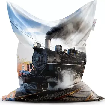 Sedací pytel Sablio Sedací vak Classic Parní lokomotiva - 150x100 cm