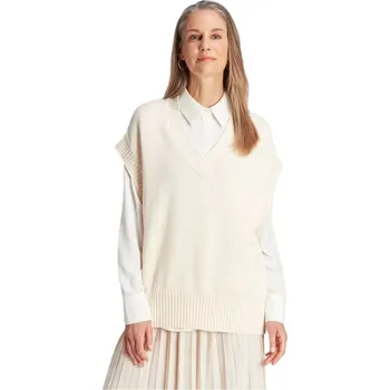 Dámský svetr adidas Originals Knitted Sweater Vest White 10 (S)