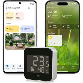 Zabezpečení domácnosti Eve Weather – monitor teploty a vlhkosti (technologie Matter)