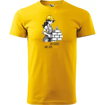 Sablio Tričko s potiskem Ano, jsem zednice - žluté M