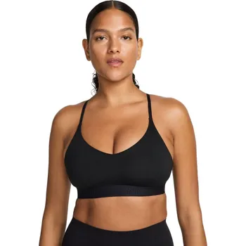 Dámské oblečení Podprsenky Nike Indy Light Support Padded Adjustable Sports Bra - black/black Černý (S)