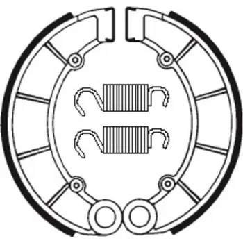Nářadí na motocykly TECNIUM Street Organic Brzdové čelisti - BA027 BA027