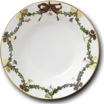 Talíř Royal Copenhagen Porcelánový hluboký talíř Star Fluted Christmas 17 cm