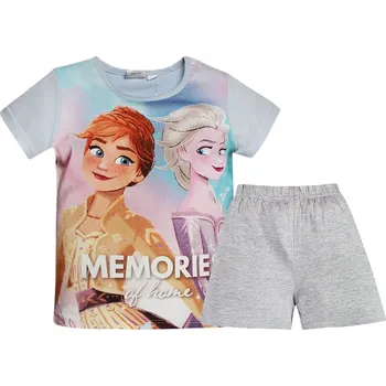 Dívčí pyžamo PYŽAMO FROZEN 4 roky 104 cm LEDOVÉ KRÁLOVSTVÍ SZ TRIČKO KRAŤASY