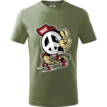 Dětská móda Peaceák - Tričko dětské bavlněné - 122 cm/6 let ( Khaki )