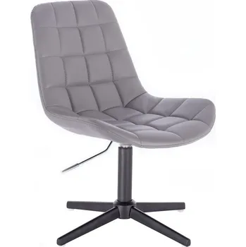 LuxuryForm DESIGN Židle PARIS na černém kříži - šedá (VPT)