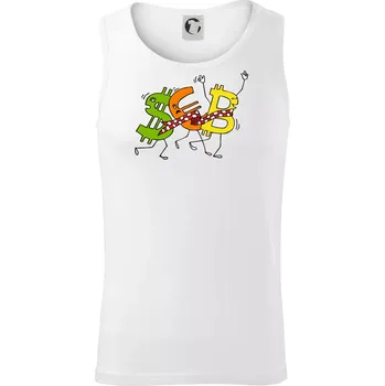 Bitcoin (Pecka design) - Tílko pánské Core - S ( Bílá )