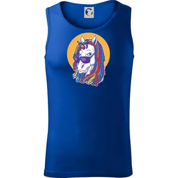 Rasta unicorn - Tílko pánské Core - XL ( Královská modrá )