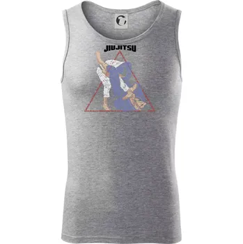 Jiu jitsu triangle - Tílko pánské Core - 2XL ( Tmavě šedý melír )
