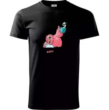 Pánské tričko Tu poslední kávu já už asi neměla - Triko extra velké (5-8XL) - 6XL ( Černá )