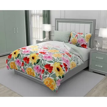 Povlečení Povlečení bavlna Eleg. 200x220 květy růže 22