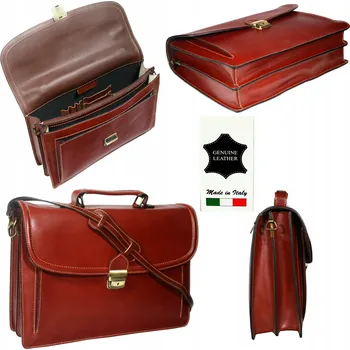 Pánská aktovka Galanteriaistyl aktovka z přírodní kůže - unisex