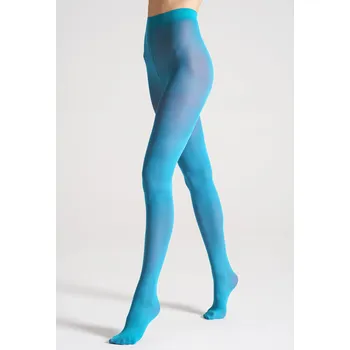 Podprsenka Punčocháče hladké Veneziana Satin 40den modré TURCHESSE velikost 5