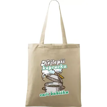 Nejlepší koprovku vaří babička - Taška bavlněná - 42 x 38 cm ( Naturální )