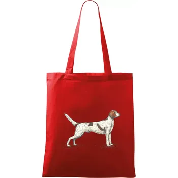 Nákupní taška Vintage Setter - Taška bavlněná - 42 x 38 cm ( Červená )