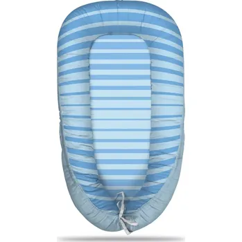 Hnízdečko pro miminko Sablio Hnízdečko pro miminko Světle modré pruhy