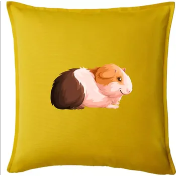 Polštář Morče - kreslené z boku - Polštář 50x50 - 50x50 - Pouze potah ( Žlutá )