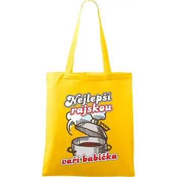 Nejlepší rajskou vaří babička - Taška bavlněná - 42 x 38 cm ( Žlutá )