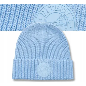 Čepice Pitbull zimní čepice beanie modrá, univerzální velikost