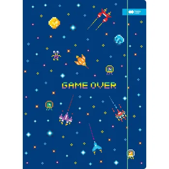 Kartónová složka A4 s gumou Pixi Planet Happy Color pixely chlapec škola