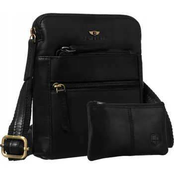 Peterson taška přes rameno Pánská kožená taška PTN 1903E-OPU-0321 B černá