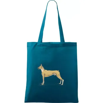 Vintage Boxer - Taška bavlněná - 42 x 38 cm ( Petrolejová )