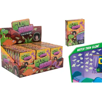 samolepka Johntoy Nalepovací dinosauři svítící ve tmě