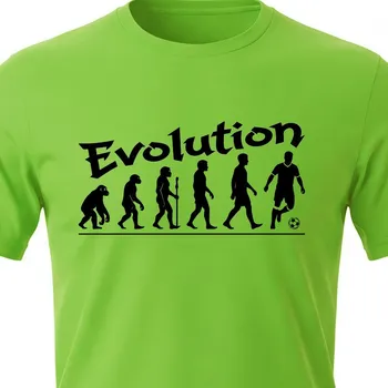 Pánské tričko Tričko Evoluce Fotbal - velikost 122, Barva Zelená