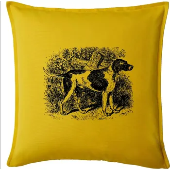 Polštář Ohař - kresba - Polštář 50x50 - 50x50 - Pouze potah ( Žlutá )