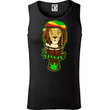 Reggae lev - Tílko pánské Core - XL ( Černá )