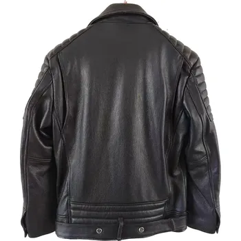 Moto bunda Leather Fashion Motorkářská bunda z pravé hovězí kůže s límcem Velikost: XXS, Barva (Varianta): Without Pattern