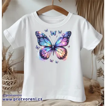 Trička s potiskem Tričko s potiskem, dětské, MOTÝLCI, 1 ks zvolte VELIKOST trička ZDE:: 3/4 let Beagle