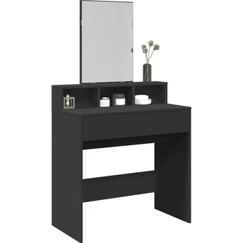 Toaletní stolek VidaXL Toaletní Stolek černý 80 x 144,5 x 41 cm