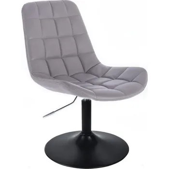 LuxuryForm DESIGN Kosmetická židle PARIS na černém talíři - šedá (VPT)