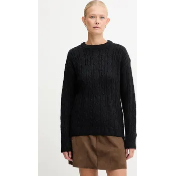 Dámský svetr Svetr z vlněné směsi Silvian Heach MARKOVKA dámský, černá barva, GPA25146MA 99X, vel. S