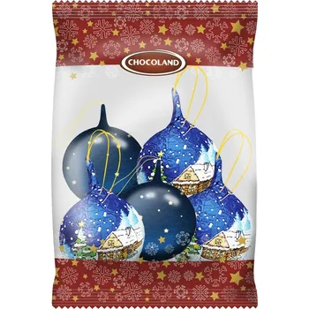Čokoláda Chocoland Vánoční koule mléčná čokoláda