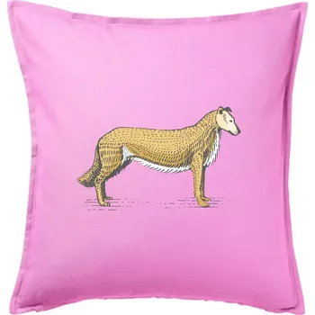 Polštář Vintage Collie - Polštář 50x50 - 50x50 - Pouze potah ( Růžová )