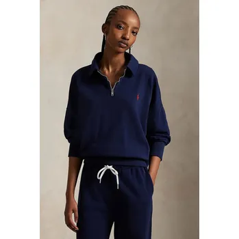 Dámská mikina Mikina Polo Ralph Lauren dámská, tmavomodrá barva, 211971696 59X, vel. L