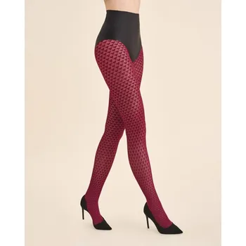 Dámské punčochy Punčocháče Gabriella Cherie 60 den 4/L Burgundsko