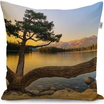 Polštář Sablio Polštář Strom u jezera - 50x50 cm