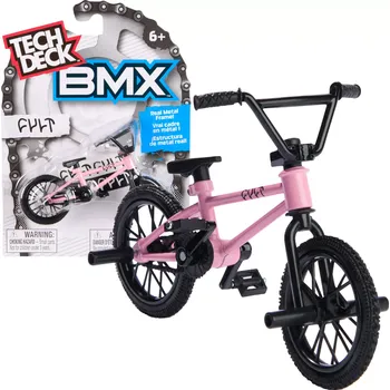 fingerboard Tech Deck finger bike BMX CULT růžový s nálepkami