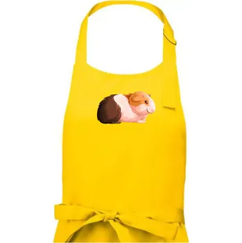 Kuchyňská zástěra Morče - kreslené z boku - Pánská zástěra na vaření - Univerzální velikost ( Žlutá )