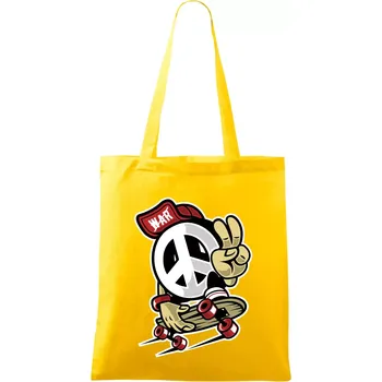 Peaceák - Taška bavlněná - 42 x 38 cm ( Žlutá )