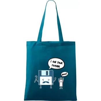 I am your father USB - Taška bavlněná - 42 x 38 cm ( Petrolejová )