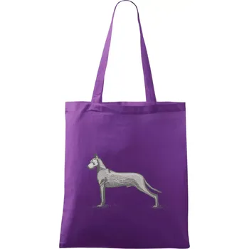 Vintage Great dane - Taška bavlněná - 42 x 38 cm ( Fialová )
